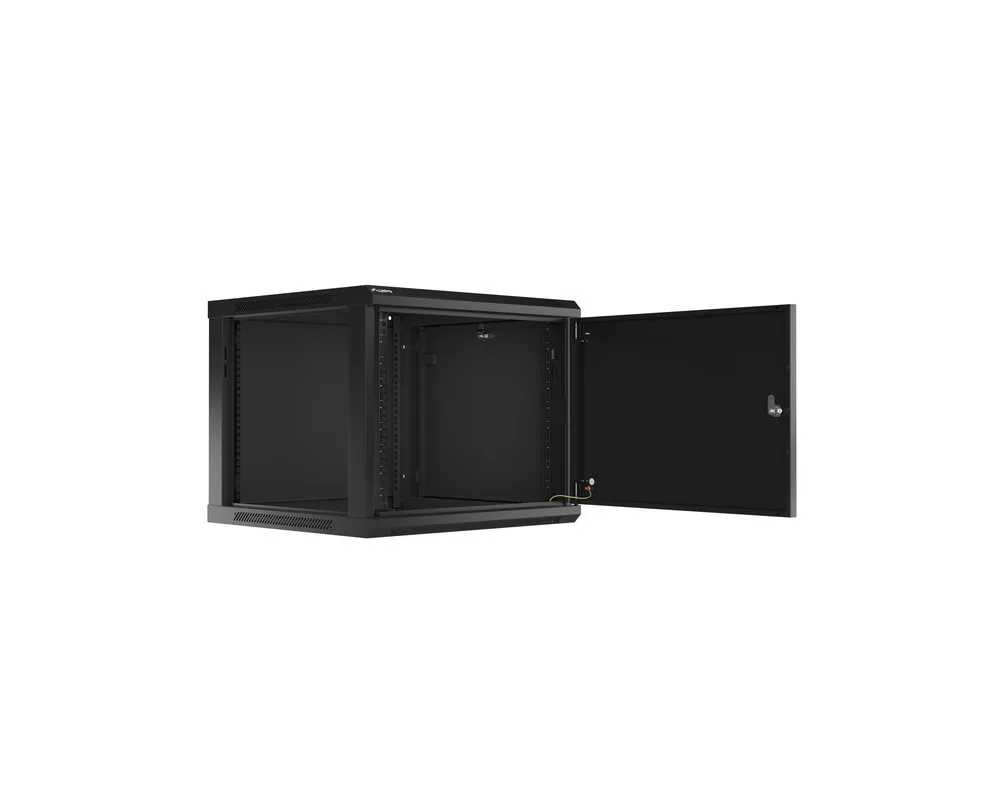 Сървърен шкаф Lanberg rack cabinet 19" wall-mount 9U/600x600 for self-assembly with metal door black (flat pack) 3