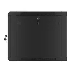 Сървърен шкаф Lanberg rack cabinet 19" wall-mount 9U/600x600 for self-assembly with metal door black (flat pack) 2