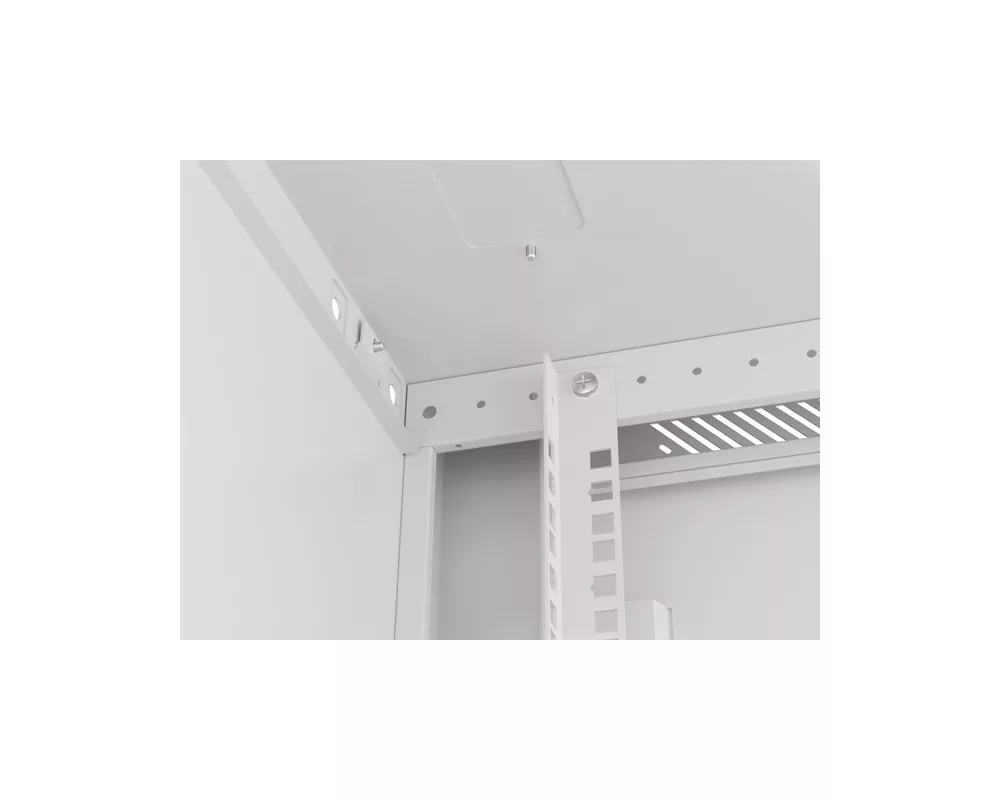 Сървърен шкаф Lanberg rack cabinet 19" wall-mount 9U/600x600 for self-assembly with metal door grey (flat pack) 8