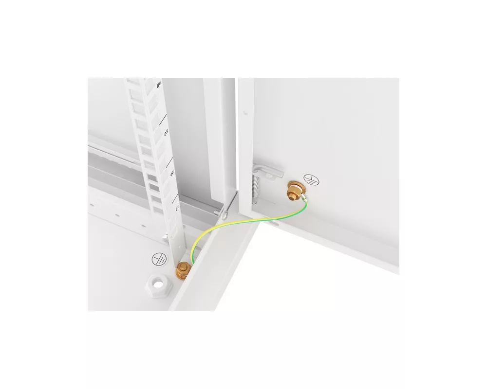 Сървърен шкаф Lanberg rack cabinet 19" wall-mount 9U/600x600 for self-assembly with metal door grey (flat pack) 7
