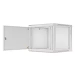 Сървърен шкаф Lanberg rack cabinet 19" wall-mount 9U/600x600 for self-assembly with metal door grey (flat pack) 5