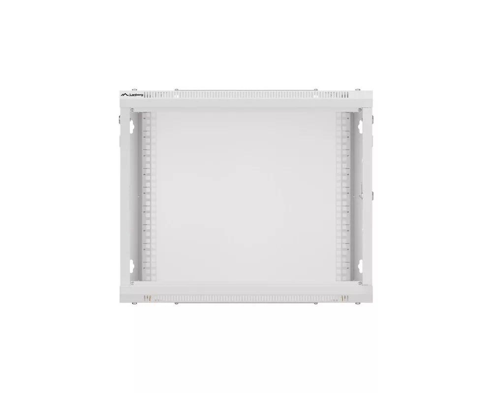 Сървърен шкаф Lanberg rack cabinet 19" wall-mount 9U/600x600 for self-assembly with metal door grey (flat pack) 10