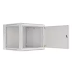 Сървърен шкаф Lanberg rack cabinet 19" wall-mount 9U/600x600 for self-assembly with metal door grey (flat pack) 2