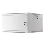 Сървърен шкаф Lanberg rack cabinet 19" wall-mount 6U/600x600 for self-assembly with metal door grey (flat pack) 10