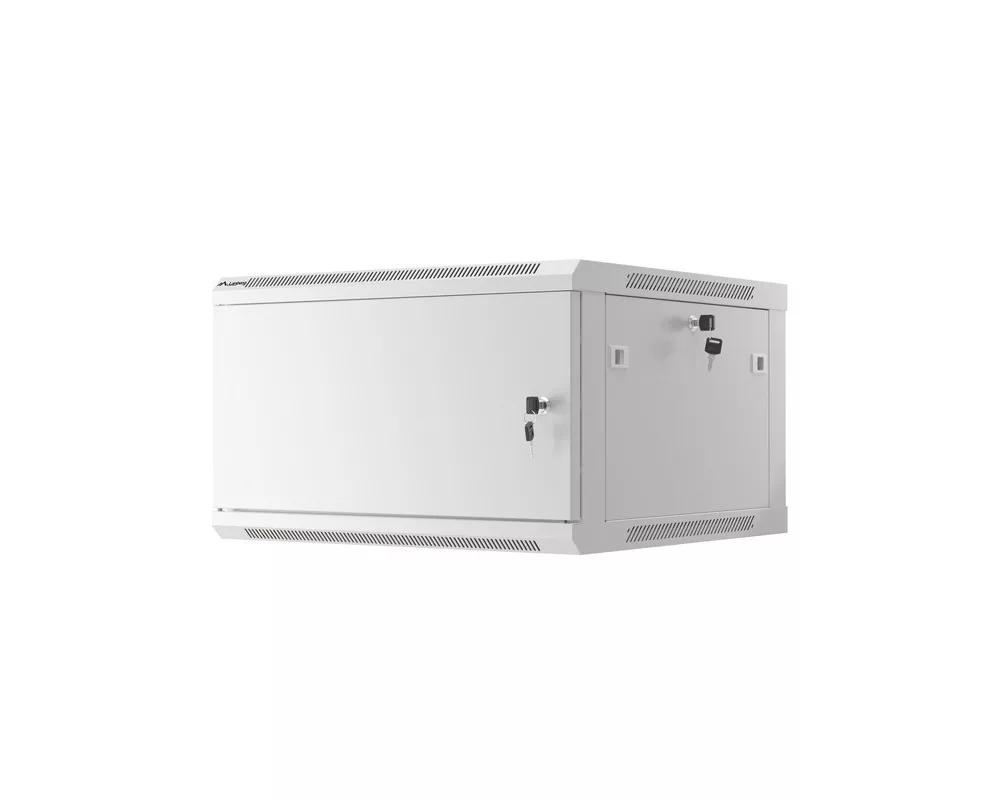 Сървърен шкаф Lanberg rack cabinet 19" wall-mount 6U/600x600 for self-assembly with metal door grey (flat pack) 10