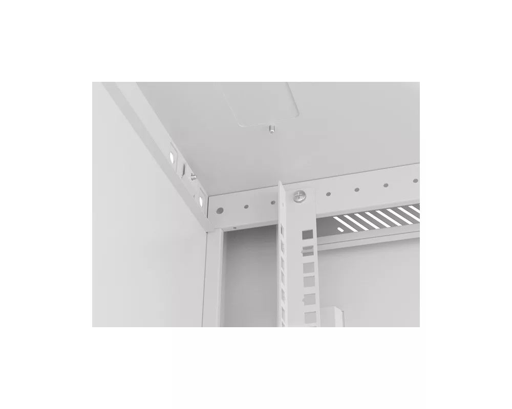 Сървърен шкаф Lanberg rack cabinet 19" wall-mount 6U/600x600 for self-assembly with metal door grey (flat pack) 5