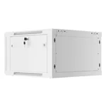 Сървърен шкаф Lanberg rack cabinet 19" wall-mount 6U/600x600 for self-assembly with metal door grey (flat pack) 6