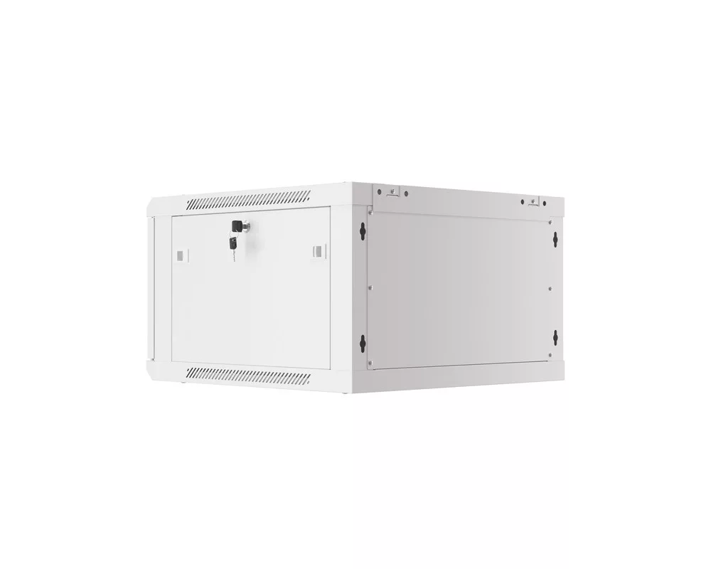 Сървърен шкаф Lanberg rack cabinet 19" wall-mount 6U/600x600 for self-assembly with metal door grey (flat pack) 6