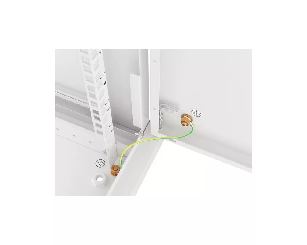 Сървърен шкаф Lanberg rack cabinet 19" wall-mount 6U/600x600 for self-assembly with metal door grey (flat pack) 2