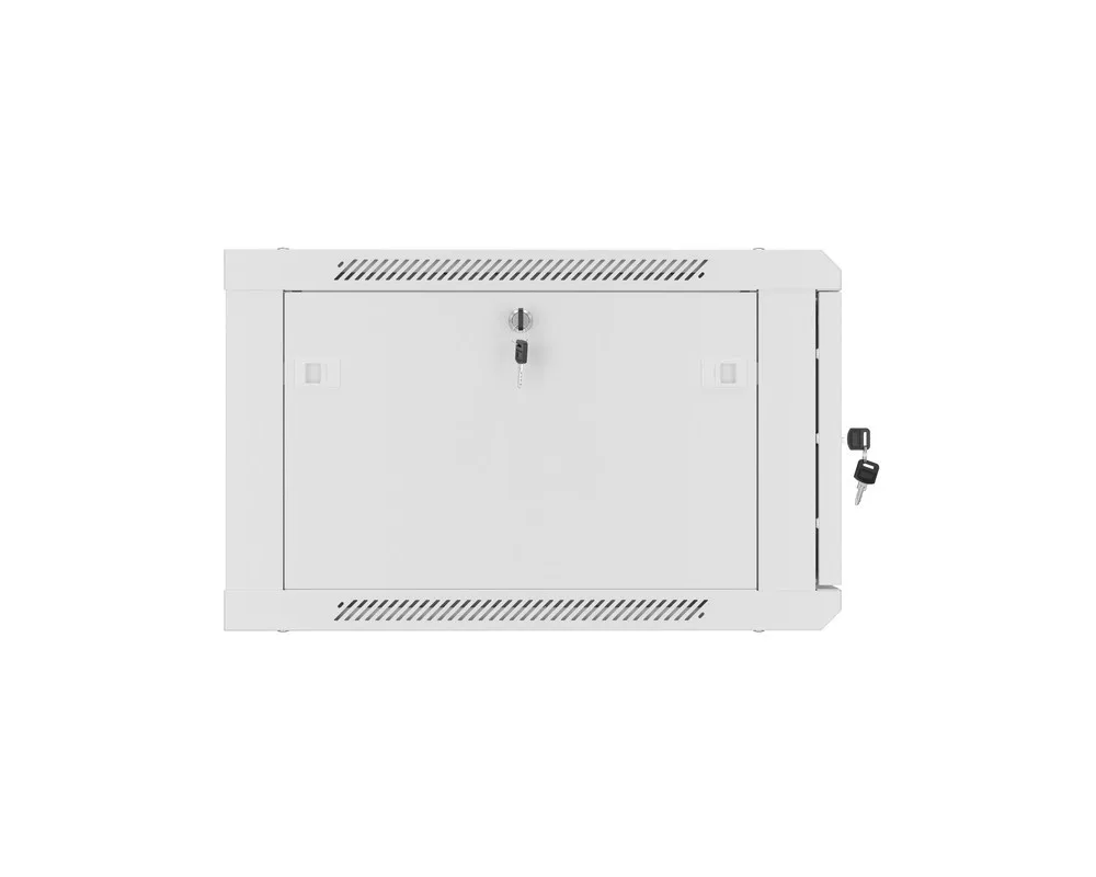 Сървърен шкаф Lanberg rack cabinet 19" wall-mount 6U/600x600 for self-assembly with metal door grey (flat pack) 14