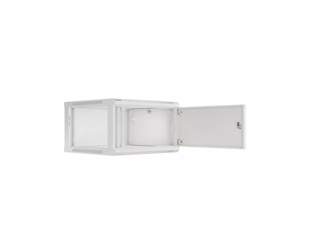 Сървърен шкаф Lanberg rack cabinet 19" wall-mount 6U/600x600 for self-assembly with metal door grey (flat pack) 9