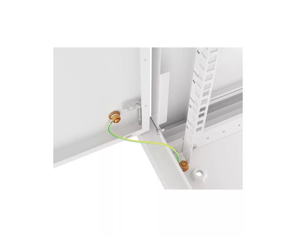 Сървърен шкаф Lanberg rack cabinet 19" wall-mount 6U/600x600 for self-assembly with metal door grey (flat pack) 4