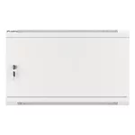 Сървърен шкаф Lanberg rack cabinet 19" wall-mount 6U/600x600 for self-assembly with metal door grey (flat pack) 12