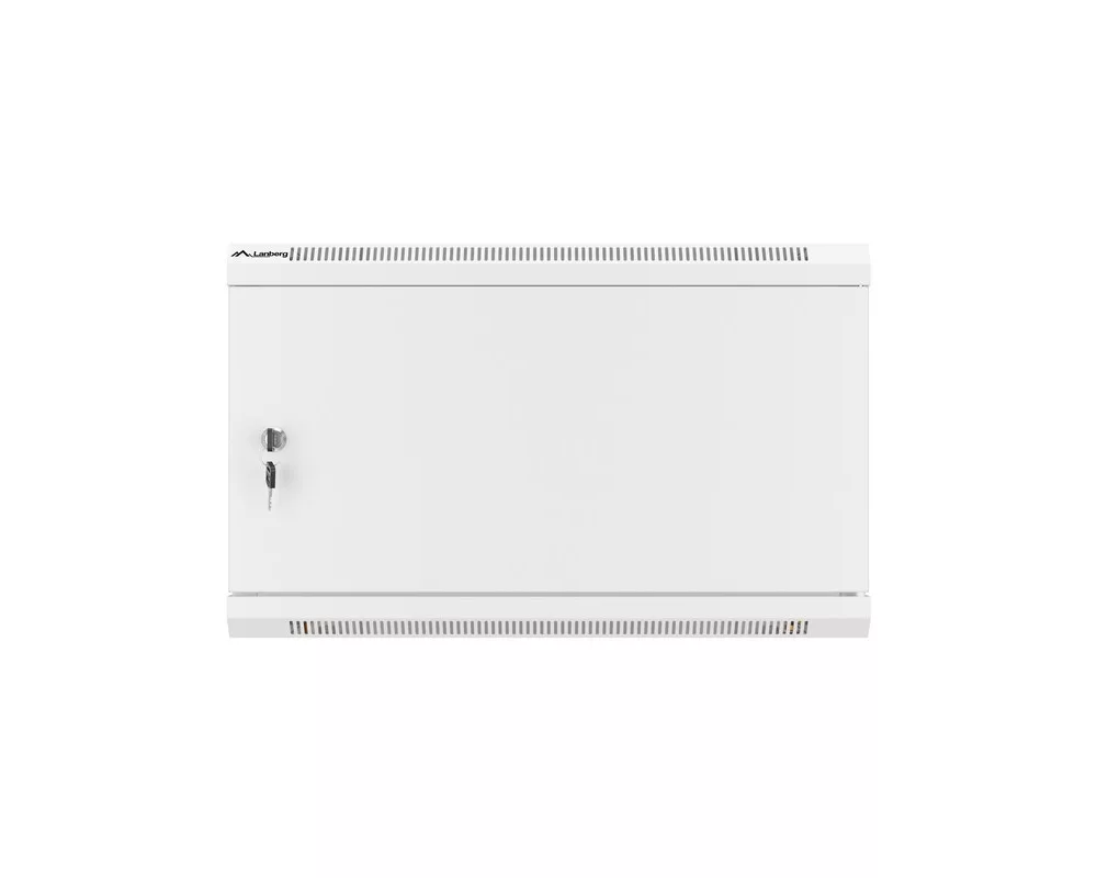 Сървърен шкаф Lanberg rack cabinet 19" wall-mount 6U/600x600 for self-assembly with metal door grey (flat pack) 12