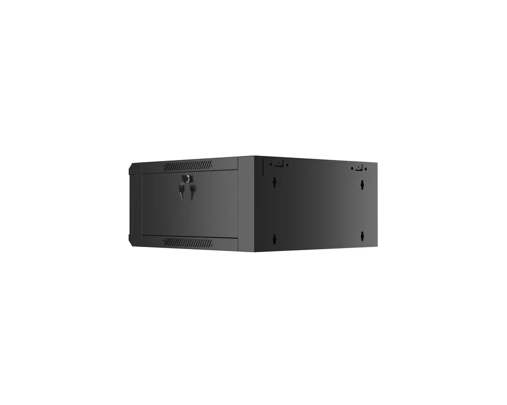Сървърен шкаф Lanberg rack cabinet 19" wall-mounted 4U 600 fast assembly (flat pack) black 2