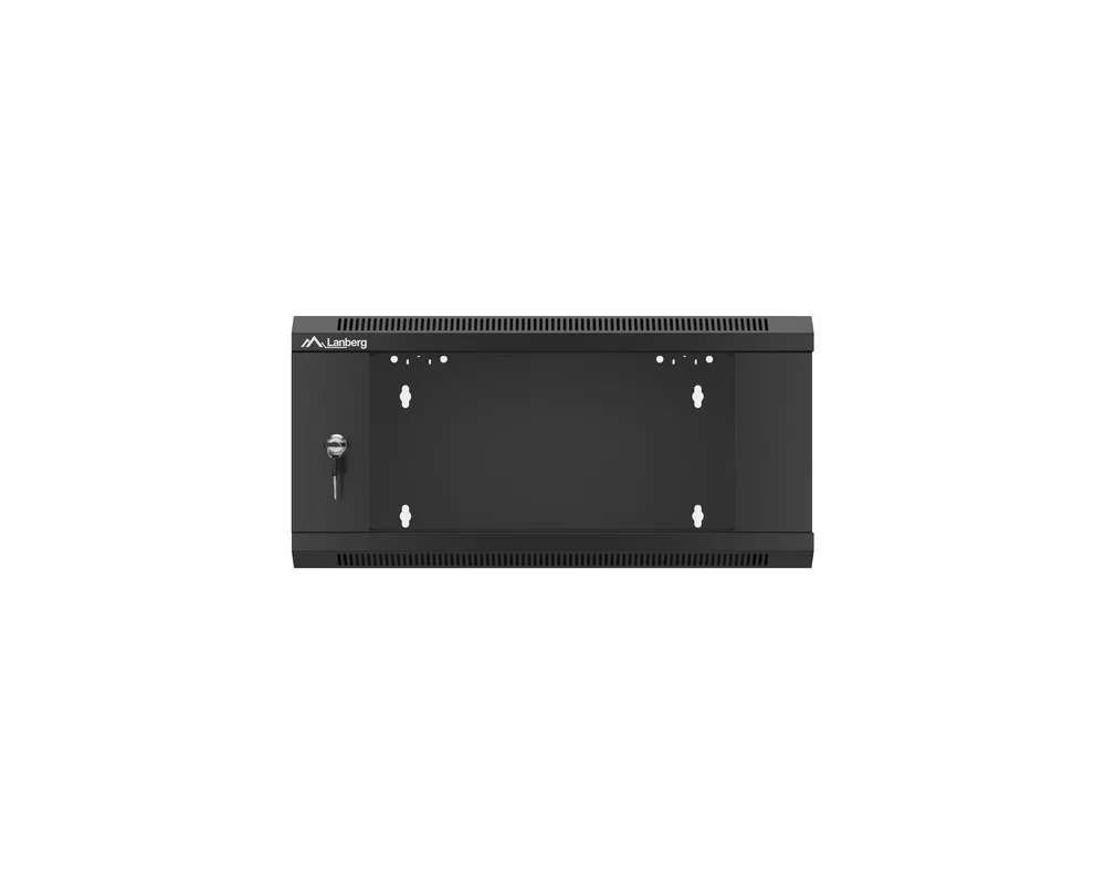 Сървърен шкаф Lanberg rack cabinet 19" wall-mounted 4U 600 fast assembly (flat pack) black 8