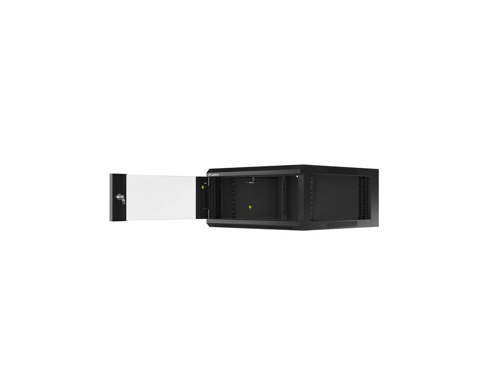Сървърен шкаф Lanberg rack cabinet 19" wall-mounted 4U 600 fast assembly (flat pack) black 3