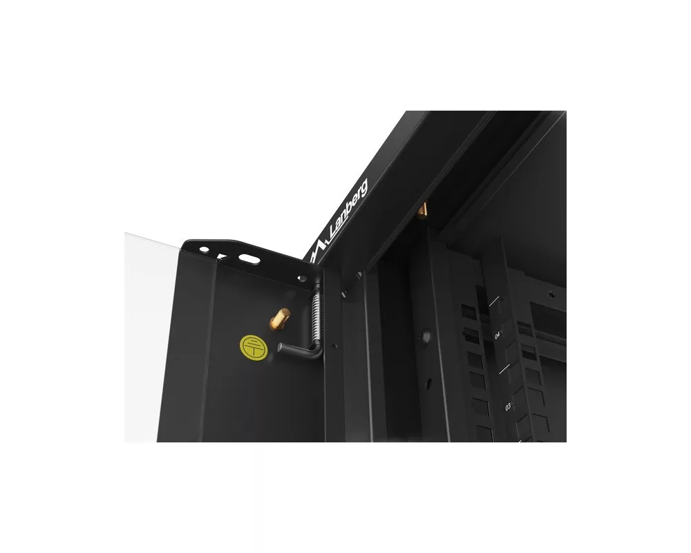 Сървърен шкаф Lanberg rack cabinet 19" wall-mounted 4U 600 fast assembly (flat pack) black 5