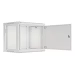 Сървърен шкаф Lanberg rack cabinet 19" wall-mount 9U/600x450 for self-assembly with metal door grey (flat pack) 4