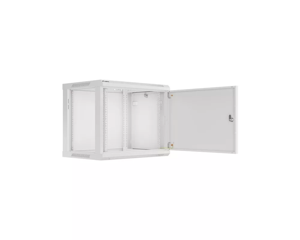 Сървърен шкаф Lanberg rack cabinet 19" wall-mount 9U/600x450 for self-assembly with metal door grey (flat pack) 4