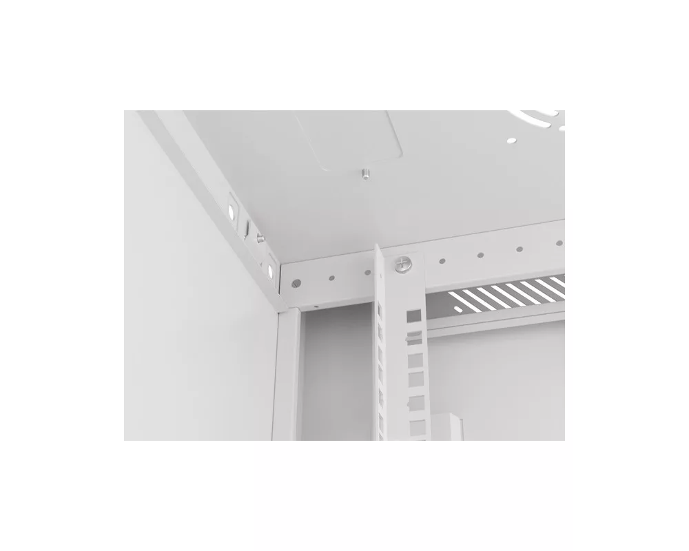 Сървърен шкаф Lanberg rack cabinet 19" wall-mount 9U/600x450 for self-assembly with metal door grey (flat pack) 6
