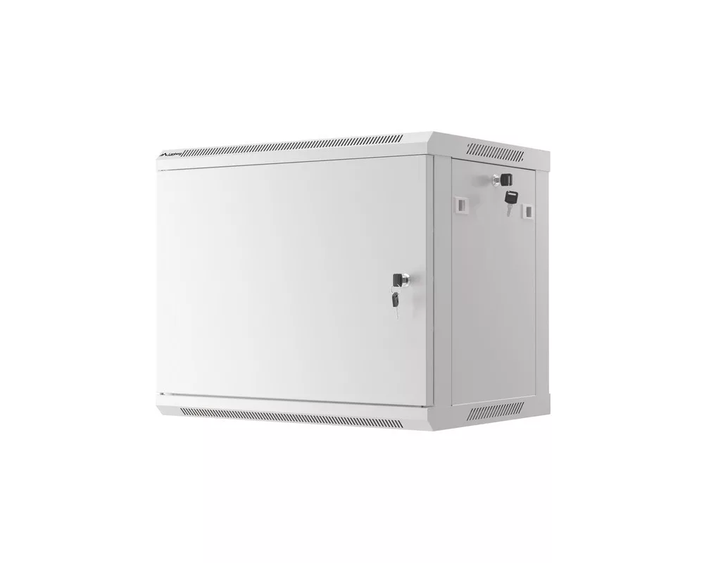 Сървърен шкаф Lanberg rack cabinet 19" wall-mount 9U/600x450 for self-assembly with metal door grey (flat pack) 2