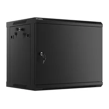  Lanberg rack cabinet 19" wall-mount 9U/600x450 for self-assembly with metal door  black (flat pack) 902838 WF01-6409-00B на топ цена - PIC.bg