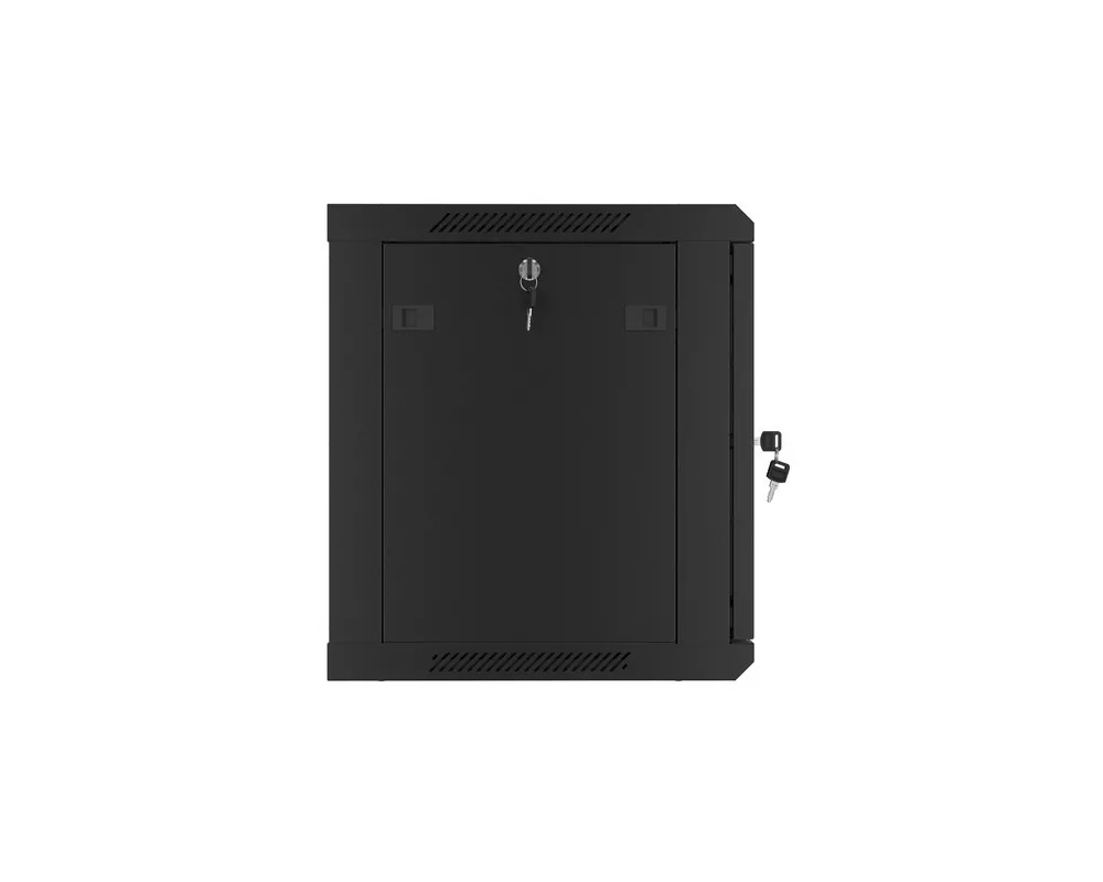Сървърен шкаф Lanberg rack cabinet 19" wall-mount 9U/600x450 for self-assembly with metal door  black (flat pack) 11
