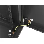 Сървърен шкаф Lanberg rack cabinet 19" wall-mount 9U/600x450 for self-assembly with metal door  black (flat pack) 5