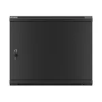 Сървърен шкаф Lanberg rack cabinet 19" wall-mount 9U/600x450 for self-assembly with metal door  black (flat pack) 10
