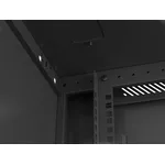 Сървърен шкаф Lanberg rack cabinet 19" wall-mount 9U/600x450 for self-assembly with metal door  black (flat pack) 7