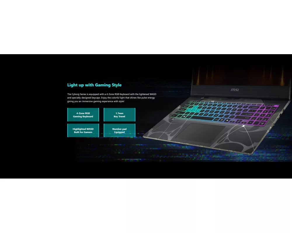 Лаптоп MSI Cyborg 15 B13WEKG 12