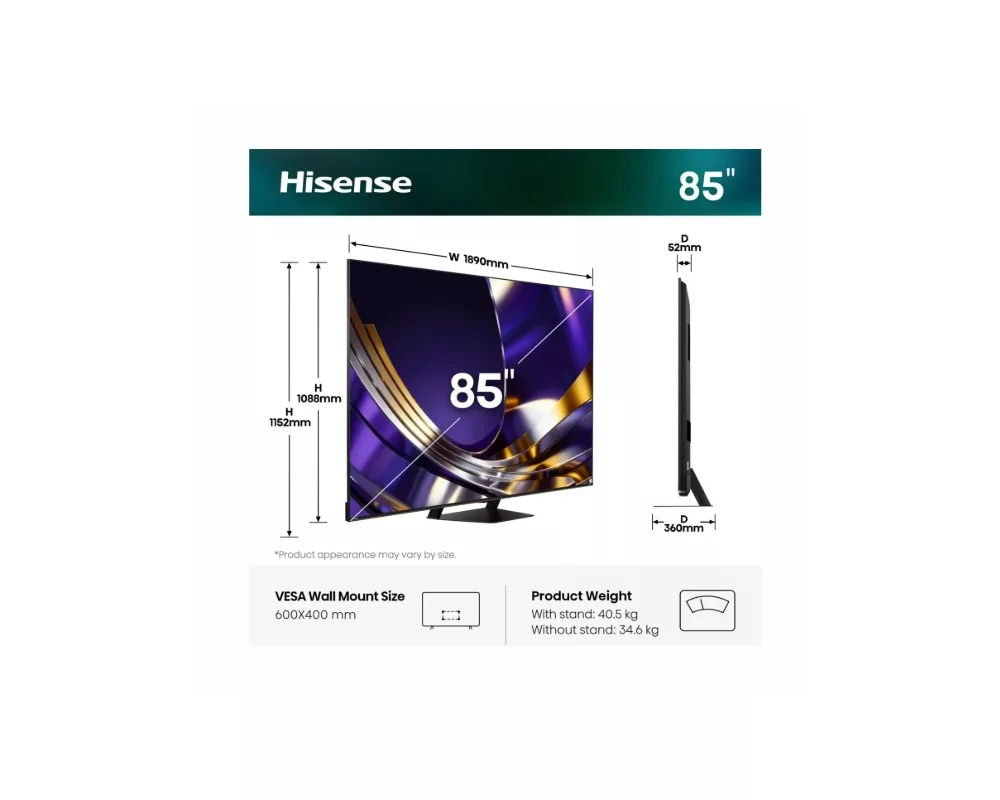 Телевизор Hisense 85"U7S Pro 2
