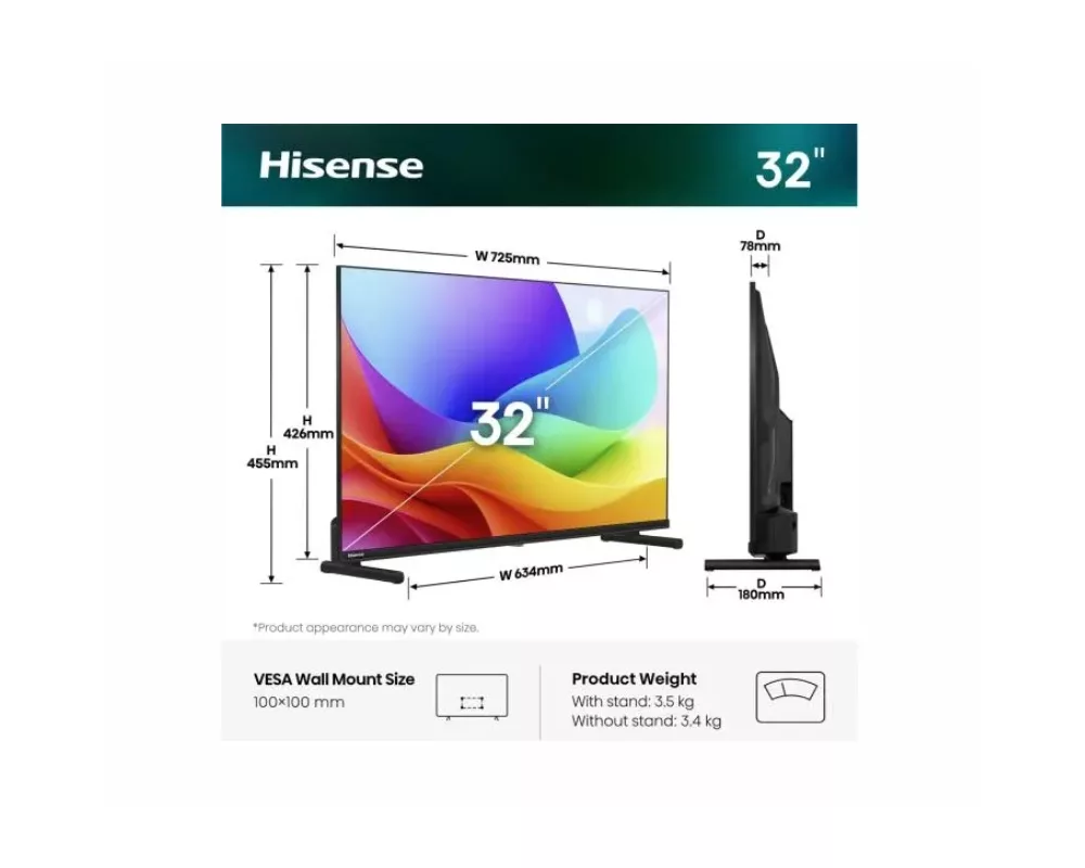 Телевизор Hisense 32" A5S 2