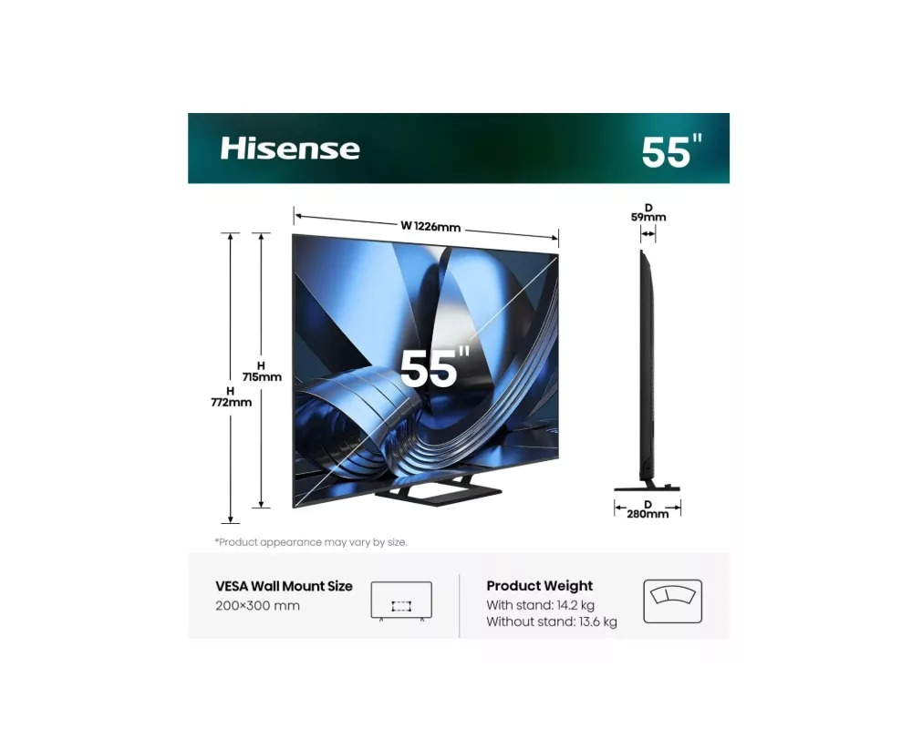 Телевизор Hisense 55" U7SE 2