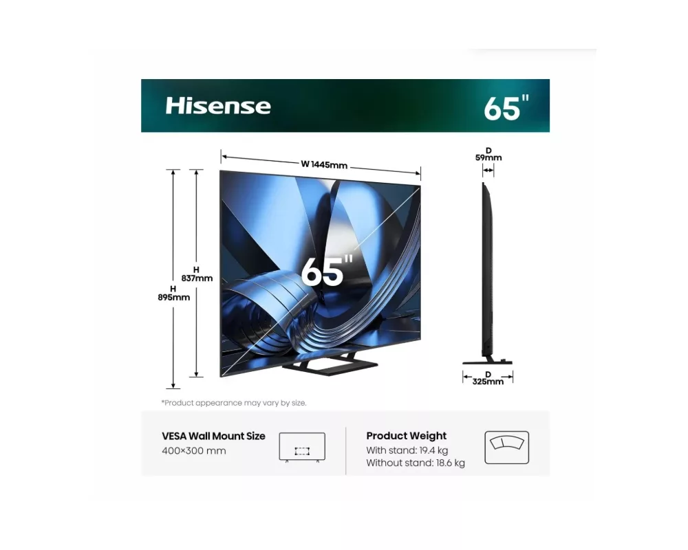Телевизор Hisense 65"U7SE 2
