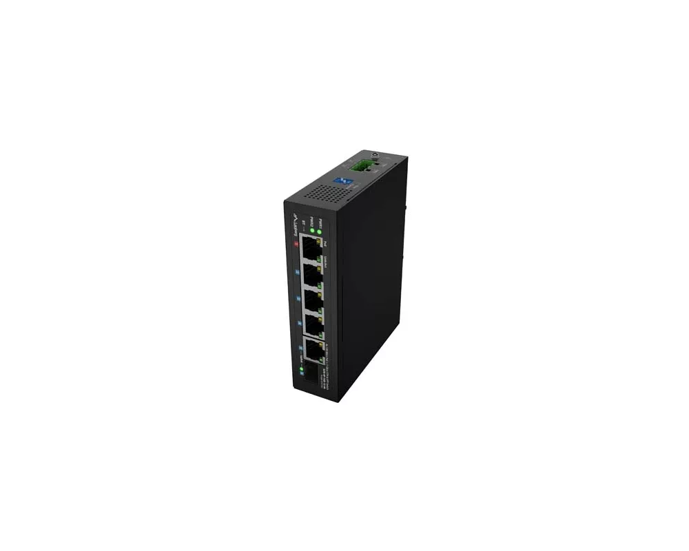 Switch (Комутатор) Lanberg Switch ILFE-4P-1Ge-1S-90 POE 1 x BT 3 x AT SFP/ETH DIN Unmanagment Fast Ethernet 5