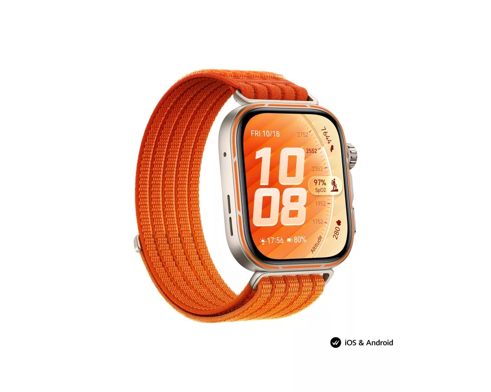 Smart часовник Huawei Watch Fit 5 Pro Niki-B29W Orange + Huawei Freebuds SE 4 ANC 4