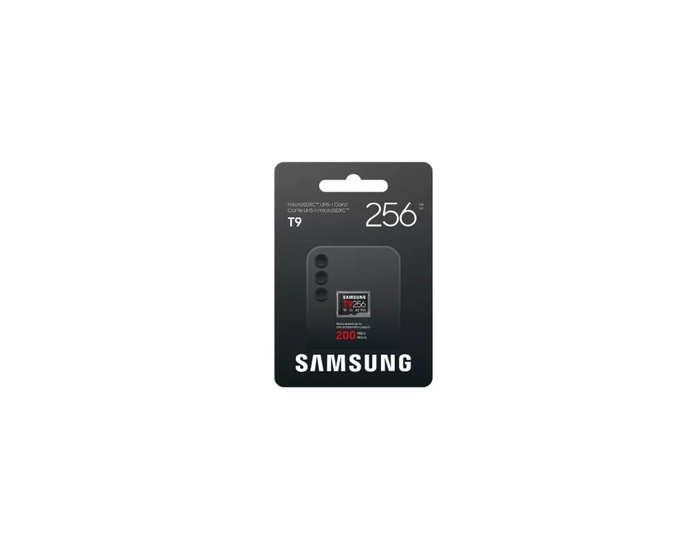 Флаш карта Samsung 256GB micro SD Card T9 UHS-I Read 200MB/s - Write 130MB/s Class 10 U3 V30 A2 4