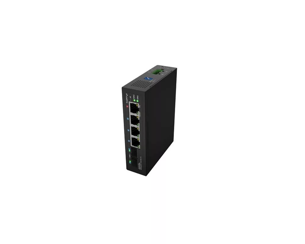 Switch (Комутатор) Lanberg Switch Light Industrial POE 1 x BT 3 x AT 2 x SFP DIN Unmanagment Gigabit Ethernet 6