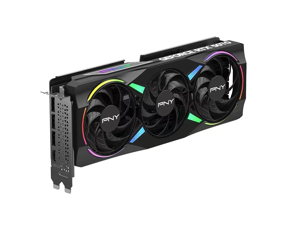 Видеокарта PNY GeForce RTX 5070 12GB GDDR7 OC EPIC-X RGB Triple Fan 4