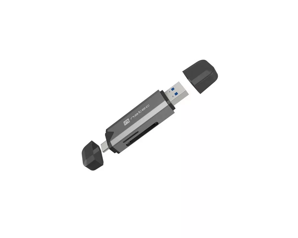 Четец за карти Natec Scarab 3 USB-C/USB-A 3.2 Gen.1 SD/Micro SD Card reader 2