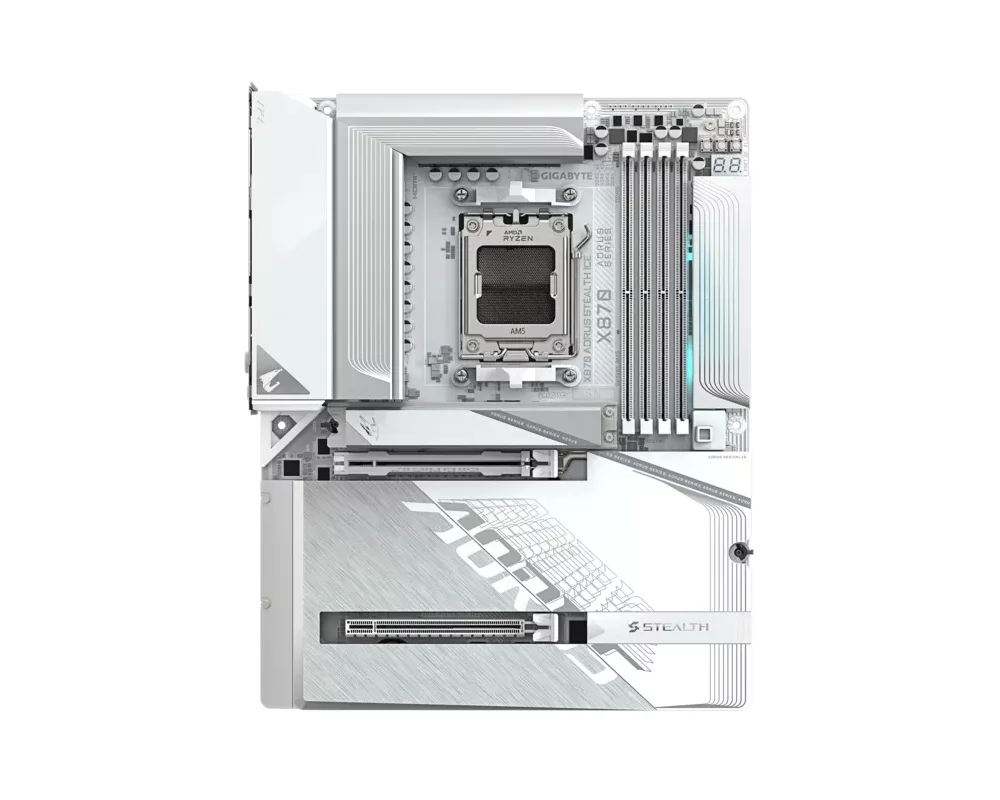 Дънна платка Gigabyte X870E Aorus Stealth Ice 2
