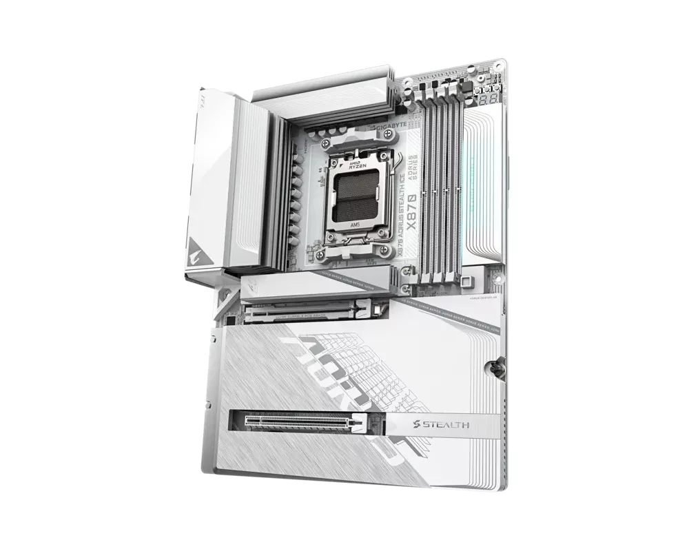 Дънна платка Gigabyte X870E Aorus Stealth Ice 5