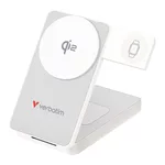 <span>Външна батерия</span> Verbatim Foldable 3-in-1 Qi2 Magnetic Wireless Power Bank 10000 mAh White <span class='catalog-num-in-name'>32296</span> - 