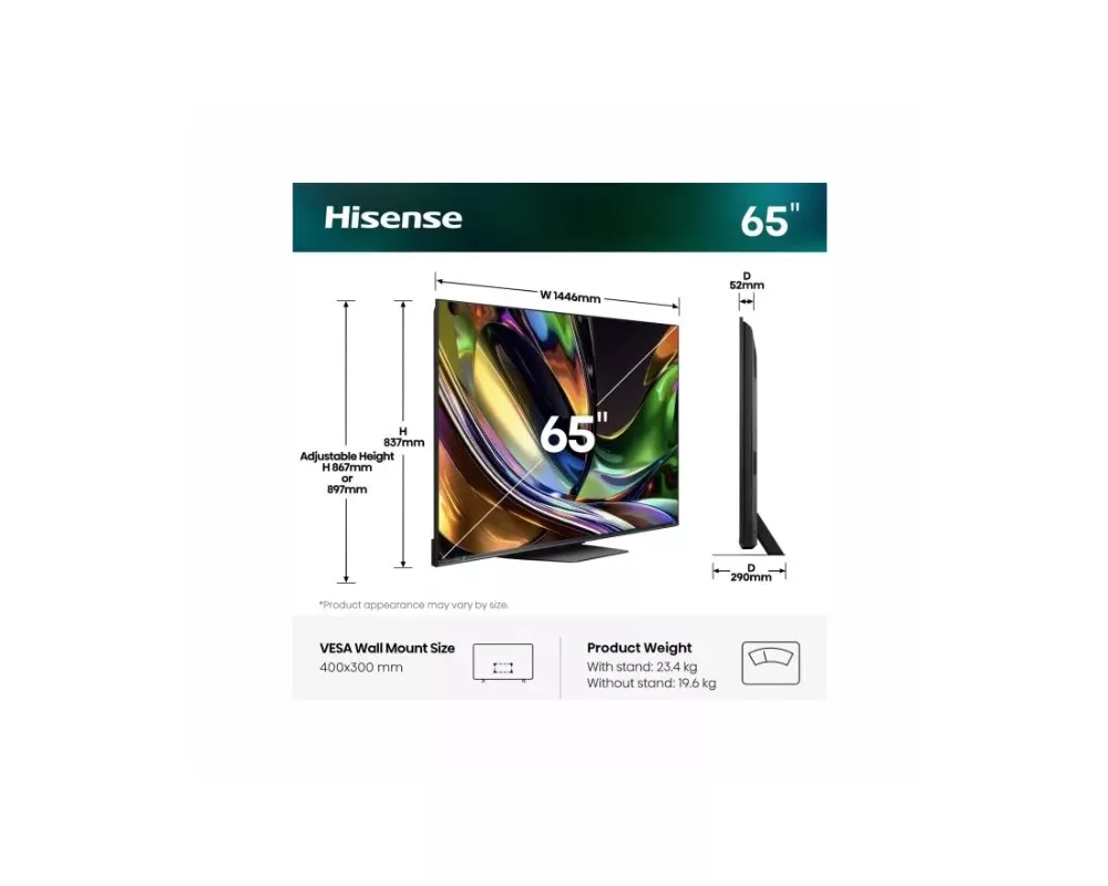 Телевизор Hisense 65" UR8S RGB MiniLED 2