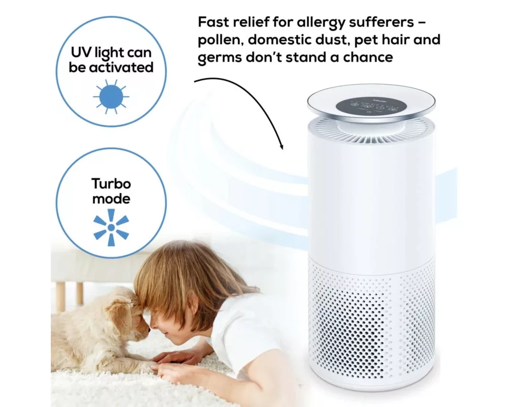 Пречиствател на въздух Beurer LR 400 WIFI / BT Air purifier white + Beurer LR 400/401/405 Replacement filter 5