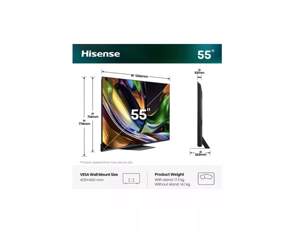 Телевизор Hisense 55" UR8S 2