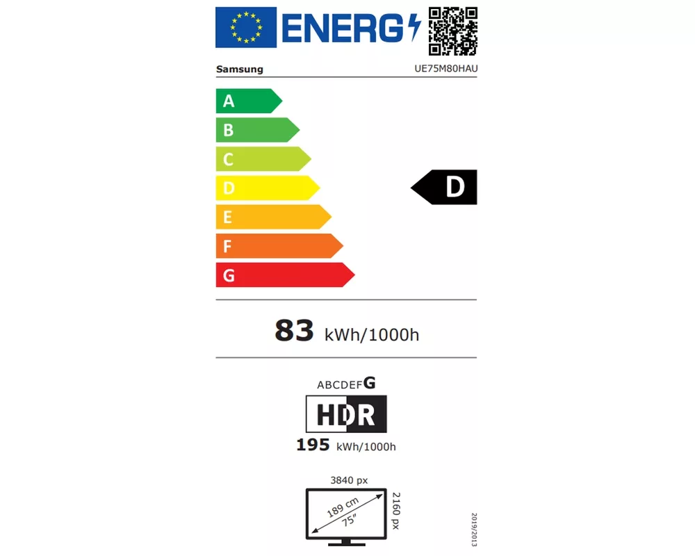 Телевизор Samsung 75" 75M80H Mini LED UHD 4K AI Smart TV 144 Hz VRR (100 Hz Native) 2026 6