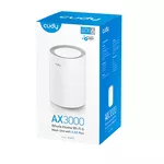 Рутер Cudy M3000 (1-Pack) AX3000 Wi-Fi 6 Mesh 2.5G Solution Dual-Band 2402Mbps at 5GHz + 574Mbps at 2.4GHz 4